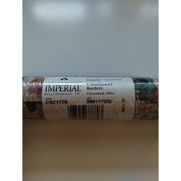 Imperial Wallcovering Pre-pasted Decorative Wall Border - Red/Pink/Gold - 5 yds - Picture 4 of 4